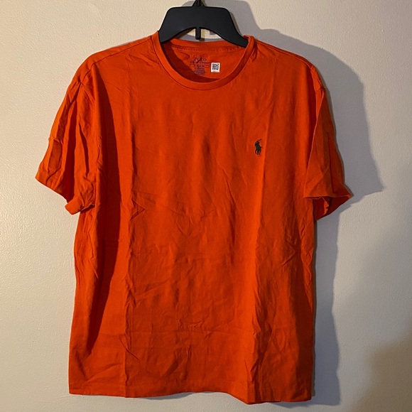 Polo Ralph Lauren Other - Polo by Ralph Lauren Orange Short-Sleeve Crewneck Tee with Pony Emblem